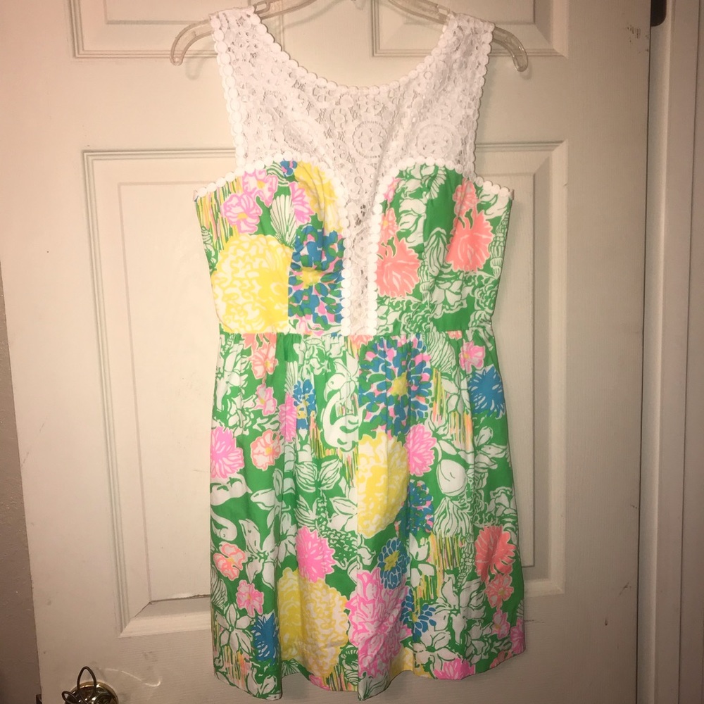 NWT Lilly Pulitzer Raegan Dress Hibiscus Stroll 2